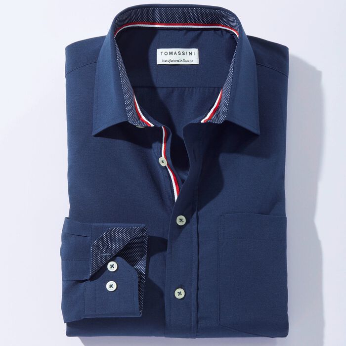 Shirt van "Milano Italy" in 4 kleuren DUNKELBLAU