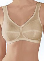 Anita ontlastende bh met katoenen piqu&eacute; ZAND