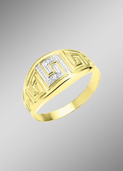 Chique damesring in bicolor 