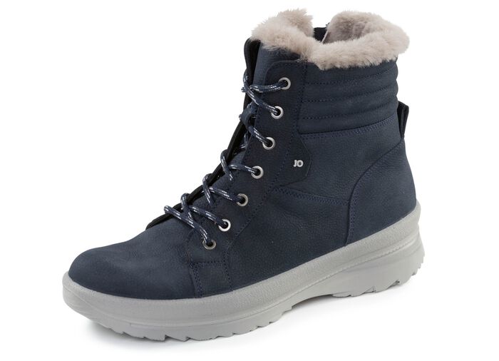 Veterlaarsje van generfd rundnubuckleer MARINE