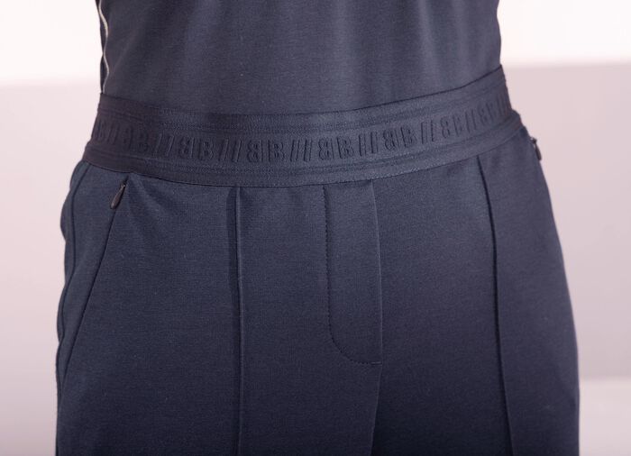 Broek met elastische tailleband 