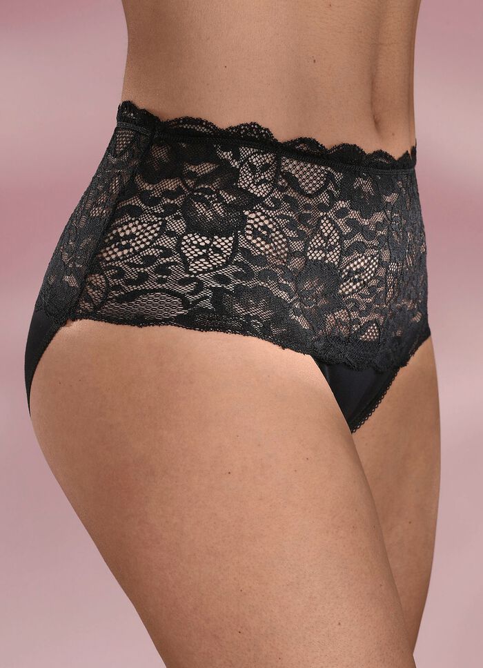 Set van drie slips met elastisch kant 