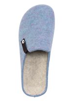 Laurina, trendy damesslippers, wijdte G, van wolvilt 