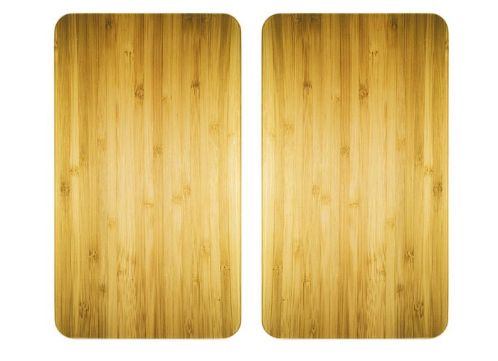 Kachelafdekplaten in houtlook, set van 2 