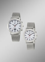 Radiogestuurd partnerhorloge met zonne-energie 