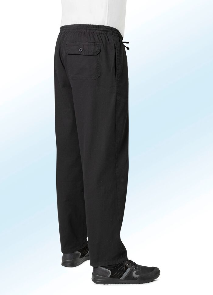 Pull-on jeans met elastische band en trekkoord in 4 kleuren 