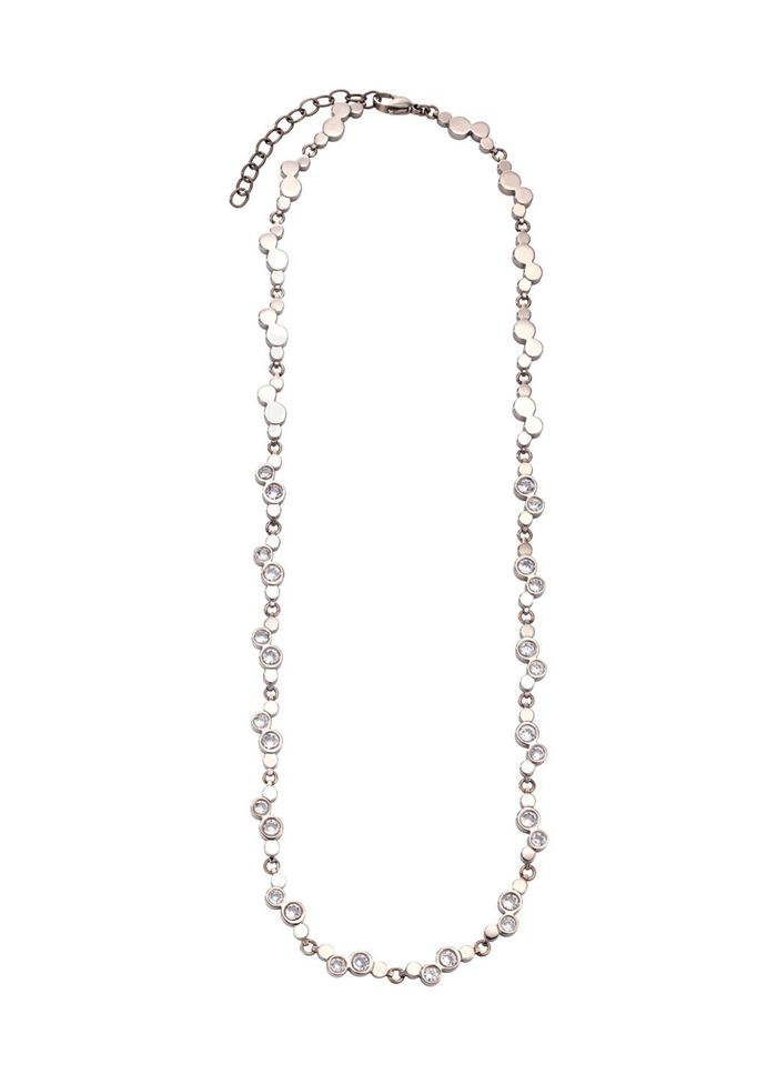 Titanium ketting met synthetische zirkonia 