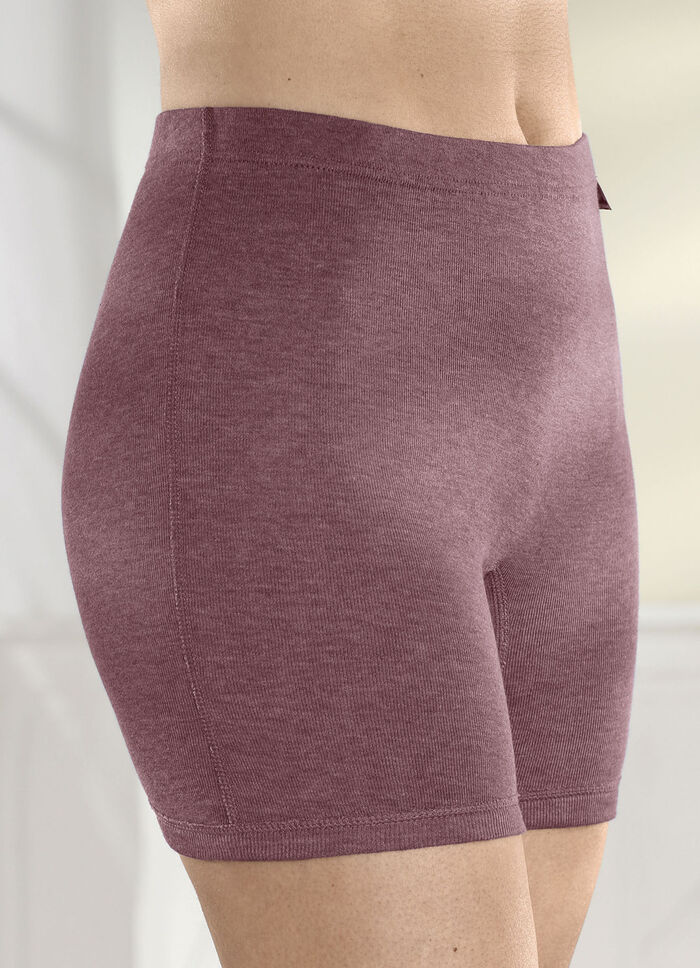 Tweepack Permatherm lange broeken BORDEAUX GEMÊLEERD