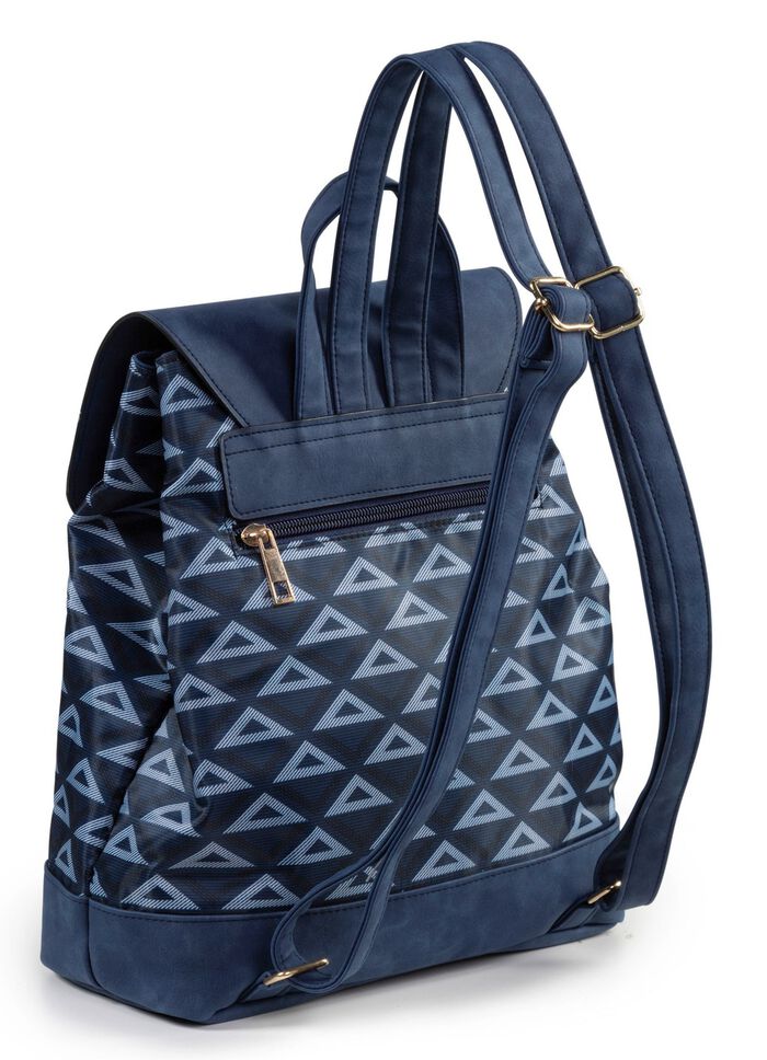 Rugzak met effectief gepatroneerd textiel 