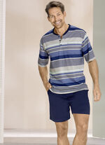 Shorty met knoopsluiting en zijzakken 