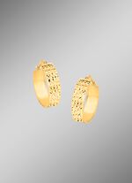 Gouden creolen met diamanten 