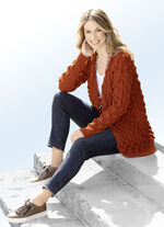 Cardigan met geweldige structuur AARDE