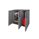 Tuinkast met stevige stalen scharnieren 