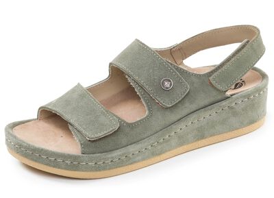 Mubb, comfortabele damessandalen, breedte H, met uitneembaar voetbed 