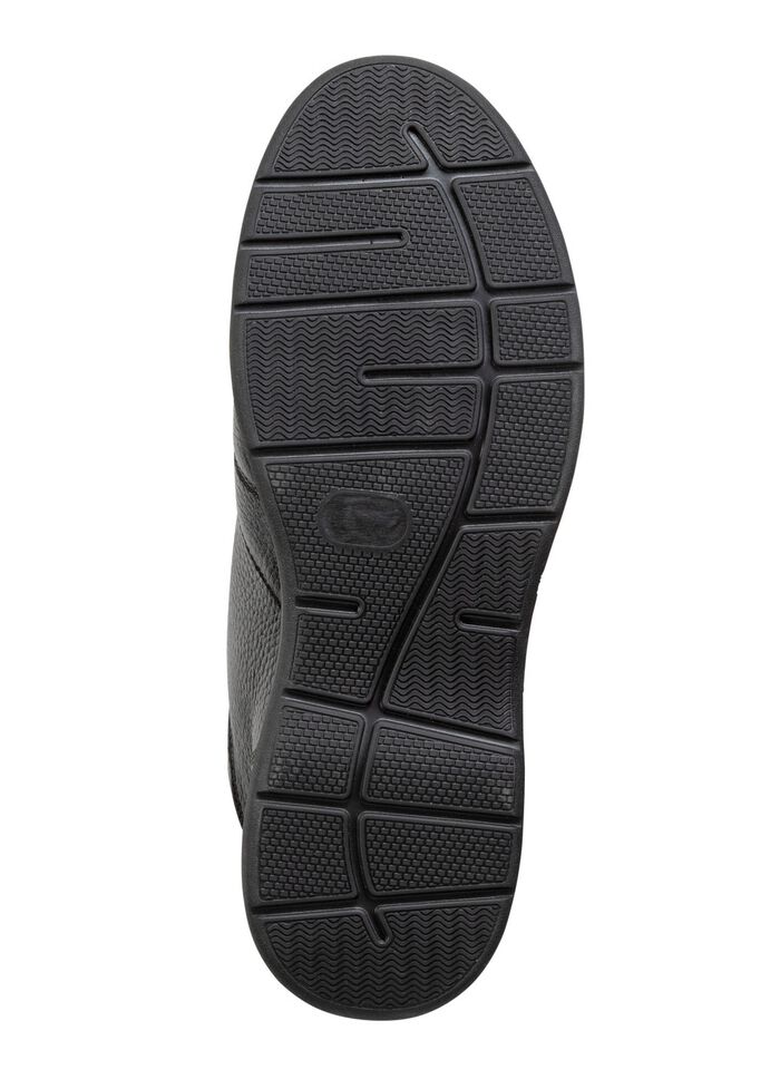 GINO GALANTE, gevoerde herenlaarzen, winterschoenen, met rits ZWART