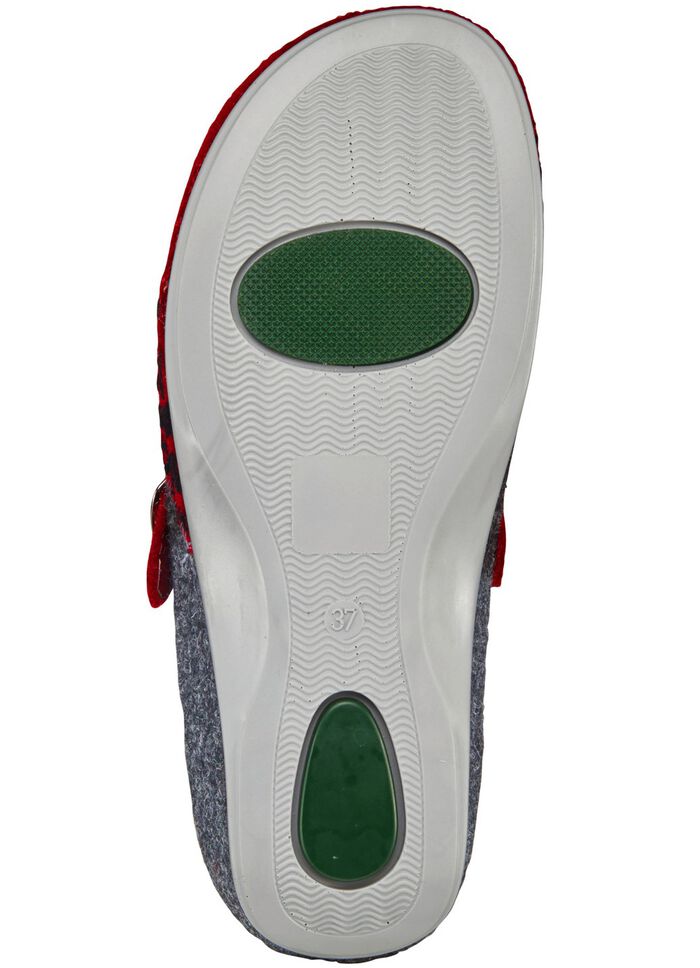 Mubb, klassieke damespantoffels, breedte H, met uitneembaar voetbed 