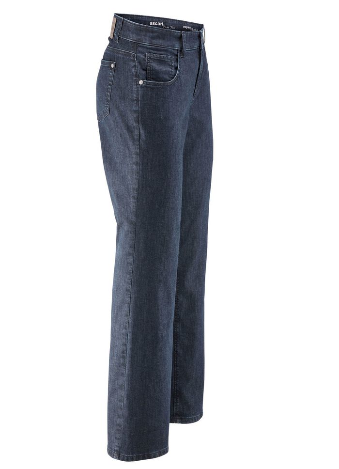 Jeans met modieus wijdere pijpen 