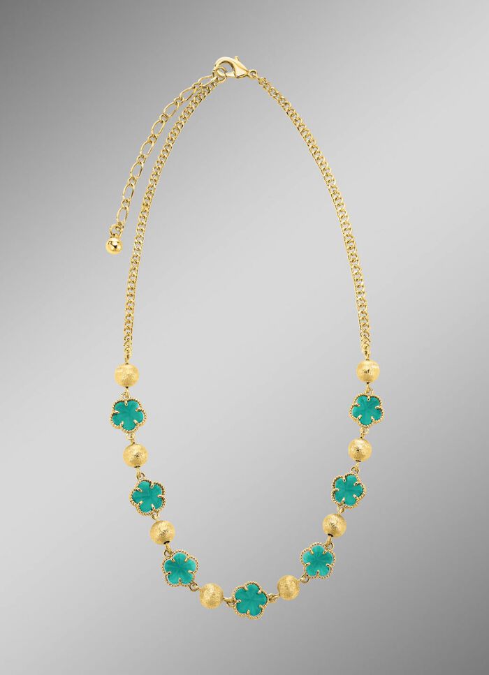 Sieradenset, 3-delig, met bloemmotief 