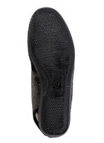 ELENA EDEN sandaal gemaakt van luchtig mesh-materiaal en textiel met een metallic glans ZWART-GRIJS