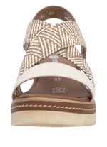 Remonte sandalen met gevlochten details LICHTBEIGE-ZAND