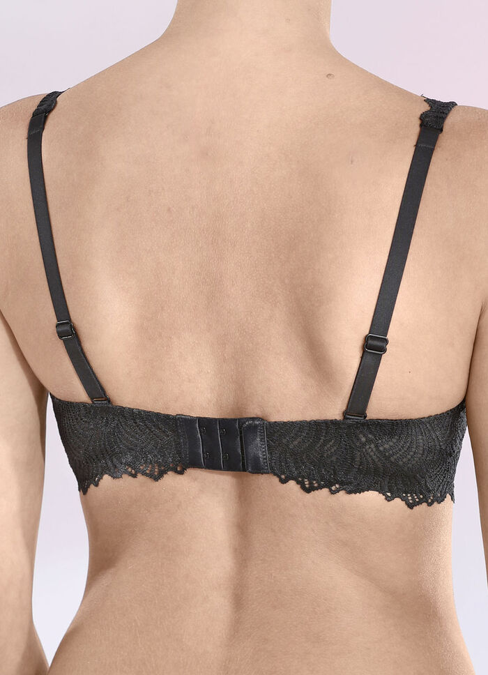 Naturana beugelbeha van elastische kant 