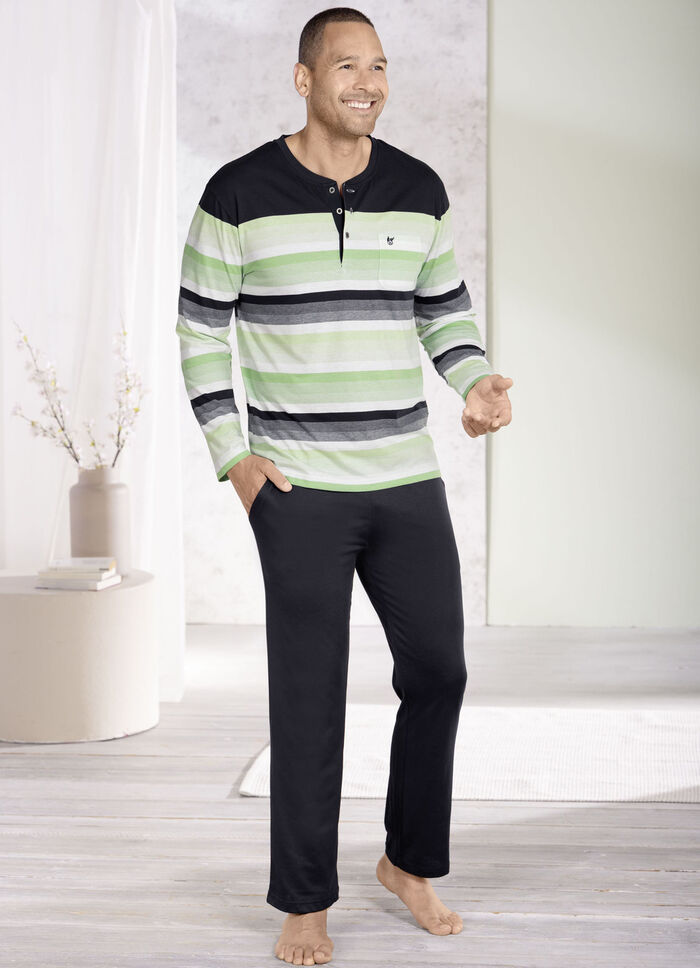 Hajo klimaatcomfort pyjama met knoopsluiting 