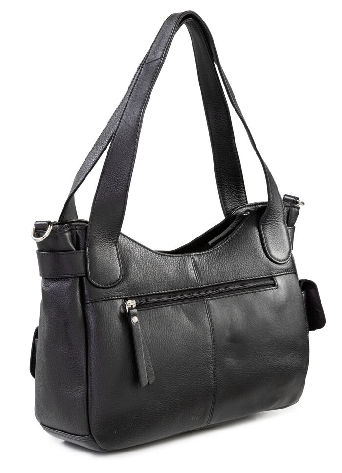 Laurina tas van volledig rundleer in nappaleer 