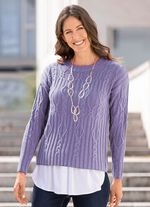 Trui van een structuurmix 