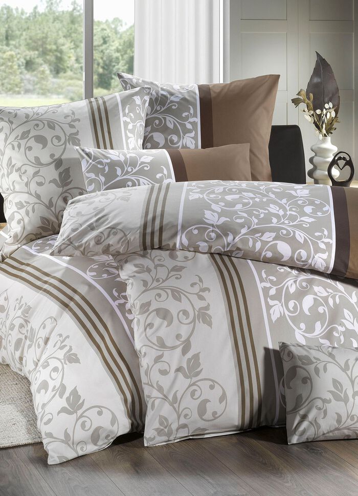 Zachte renforc&eacute; beddengoedset van Florella BEIGE