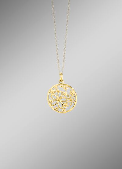 Filigraan hanger in bloemmotief 