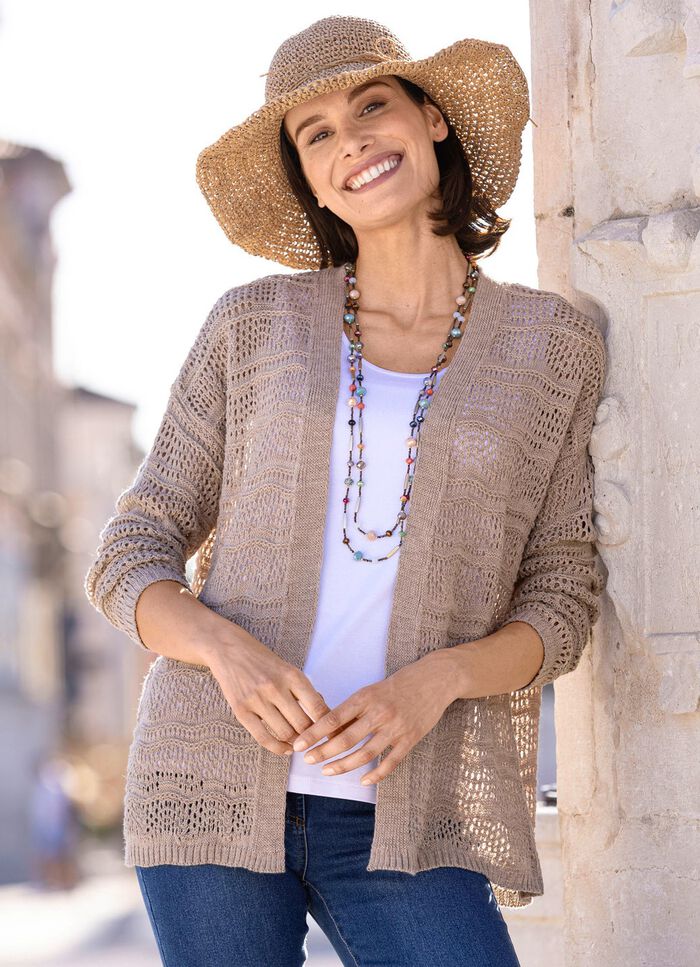 Vest in fijn netbreisel 