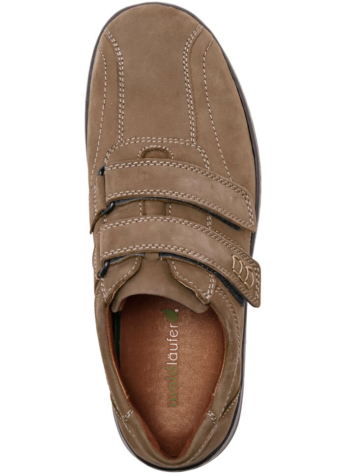 Waldl&auml;ufer, comfortabele herenpantoffels, breedte H, met uitneembaar voetbed TABAKBRUIN