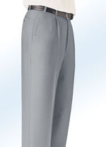 Broek &quot;Klaus Models&quot; met zijzakken RIETGROEN GEM?EERD