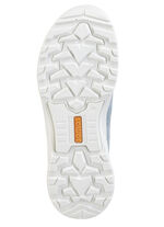 Veterschoen gemaakt van mesh materiaal en suède HELLBLAU