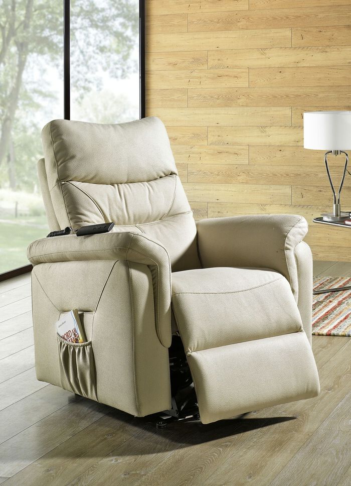 Relaxfauteuil met opstahulp BEIGE