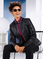 Kort leren jack van &ldquo;Caminari&rdquo; 