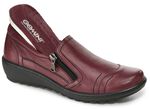 Gemini pantoffels van zacht rundnappaleer BORDEAUX