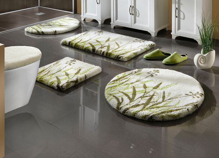 Naturel badkamerset met grasmotief NATUREL