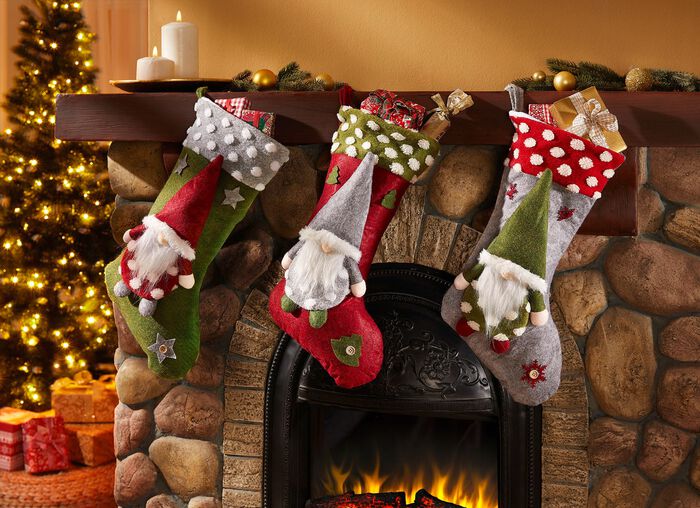 Kerstman laars, set van 3 