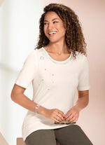 Shirt met ronde hals 