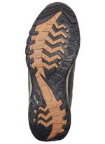 Ademende heren veterschoenen met uitneembaar voetbed GRIJS-ZWART-COGNAC