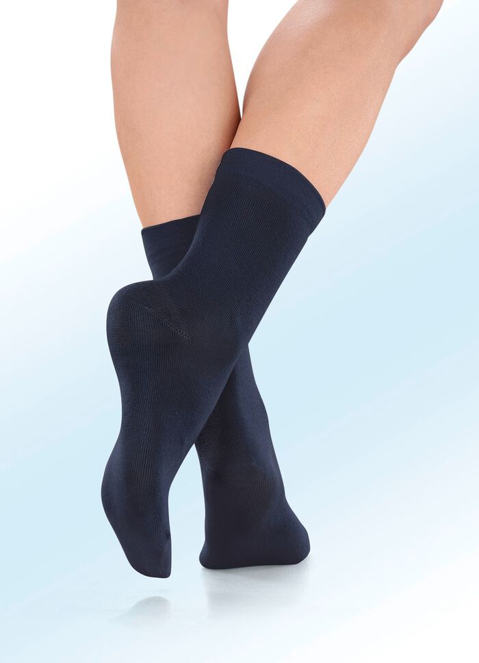 Set van vijf sokken met een drukvrije tailleband 