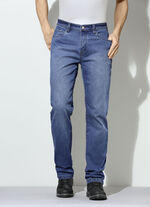 Warme thermojeans in 3 kleuren JEANSBLAUW