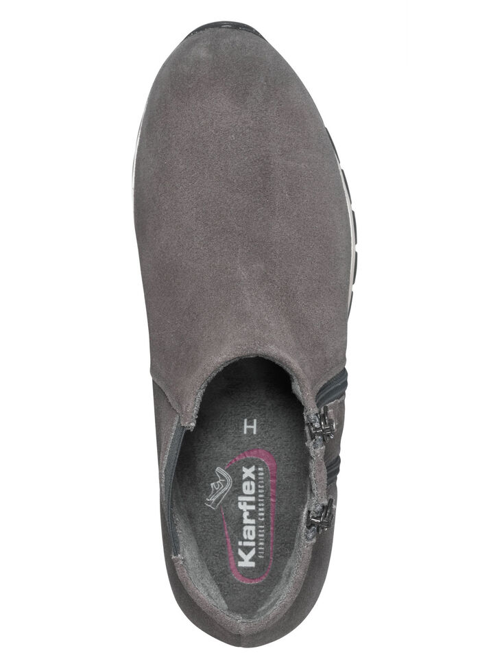 Bootie met twee ritsen GRIJS