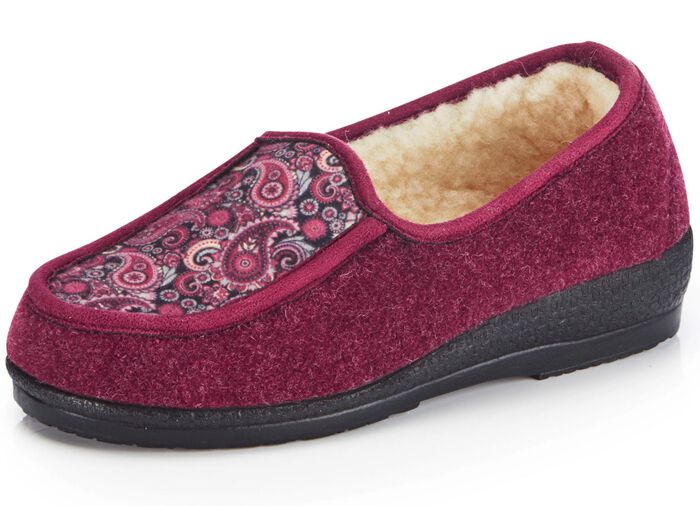 Pantoffels met scheerwolvoering BORDEAUX