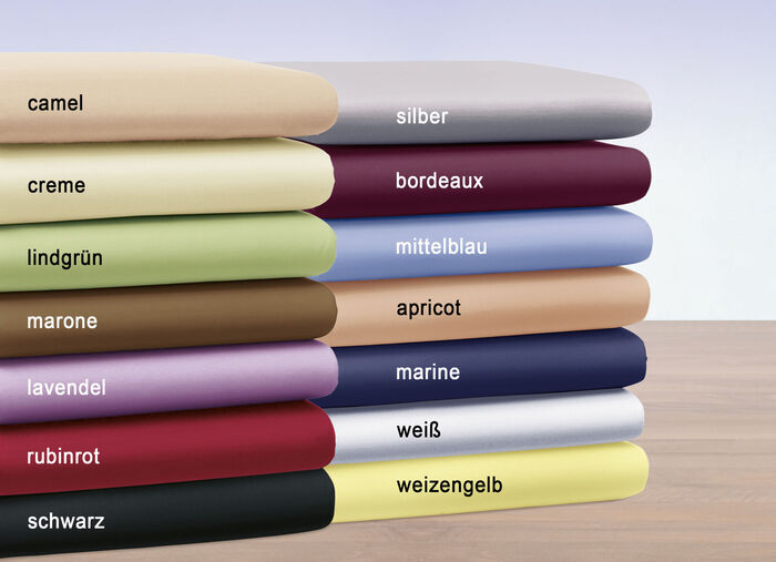 Hoeslaken van fijne jersey van Bellana WIT