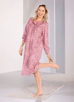 Twee-pack nachthemden tot op de kuit met knoopsluiting 