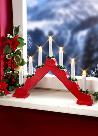 LED kroonluchter van hout 