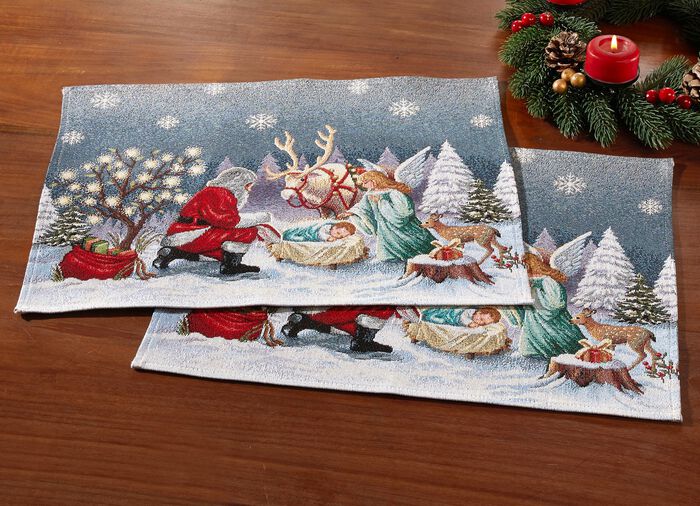 Tafel- en kamerdecoratie gemaakt van tapijt 