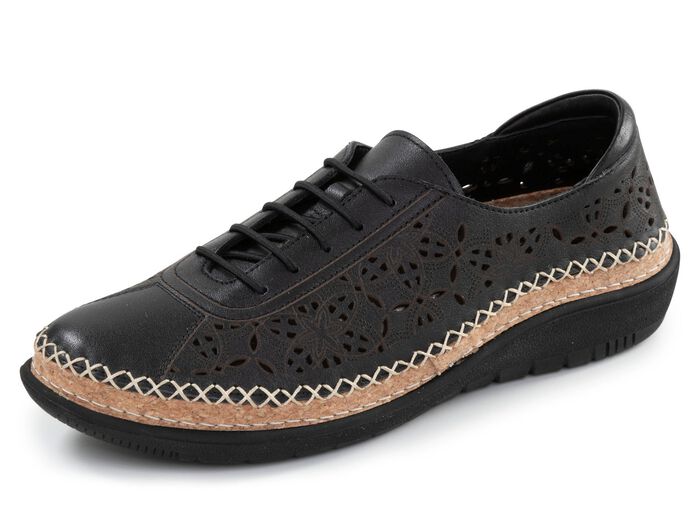 ELENA EDEN, zomerse dames veterschoen, breedte H, met uitneembaar voetbed 